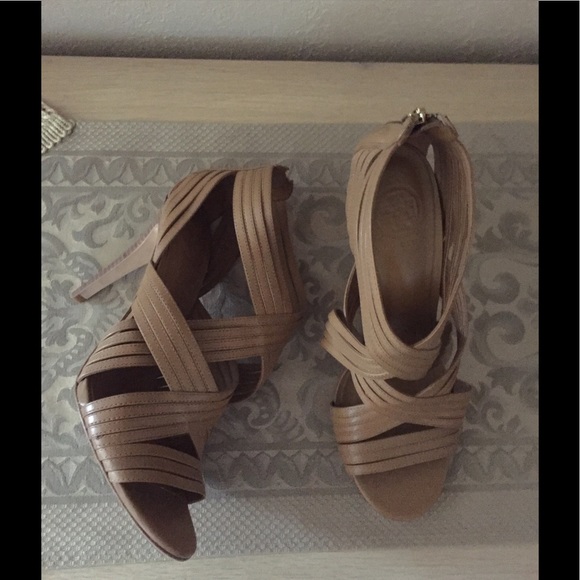 Tory Burch Shoes - Tory burch heels leather strappy sz. 9 $75